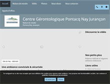 Tablet Screenshot of centre-gerontologique-pontacq-nay-jurancon.com